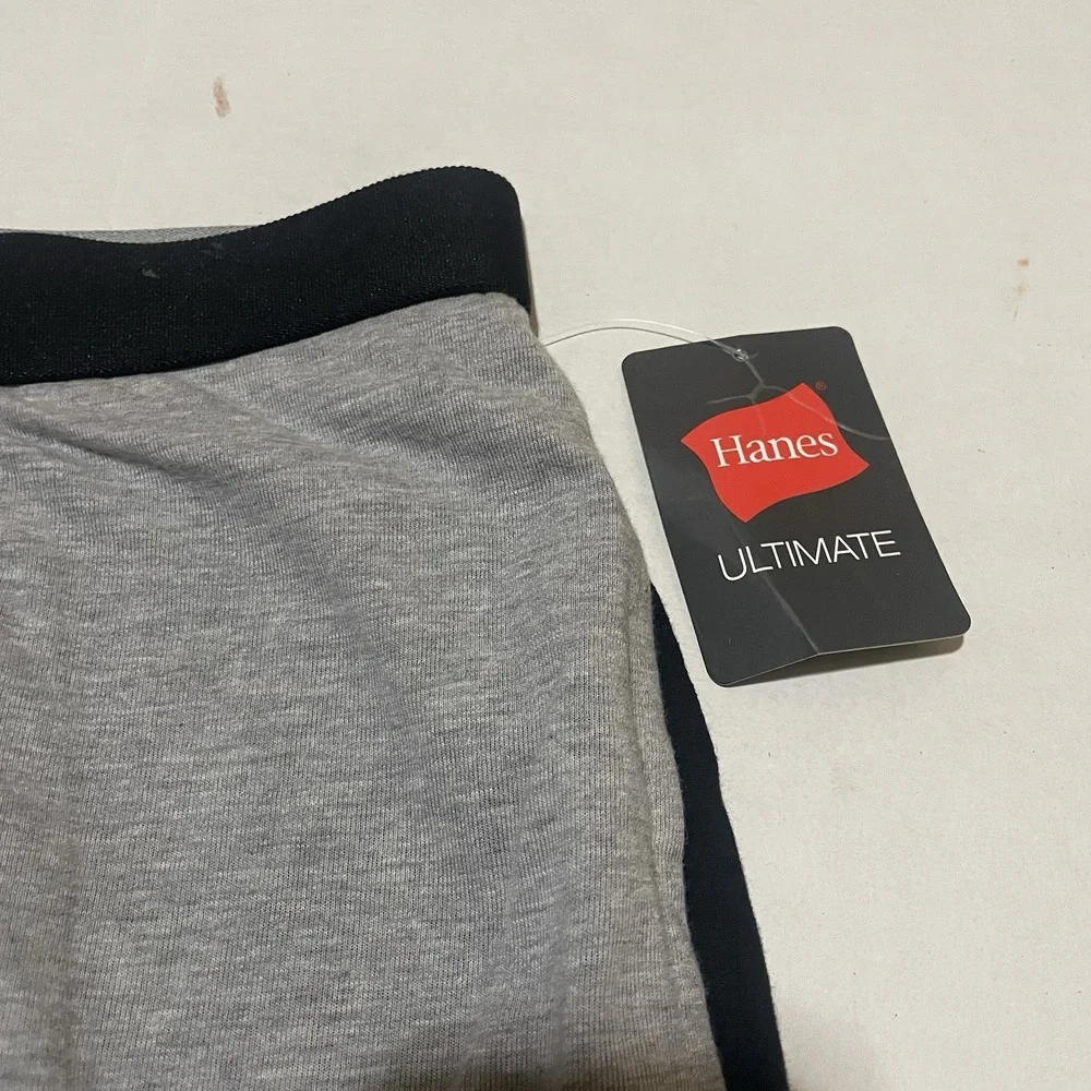 NWT Hanes Classics Cotton Blend Boxers Men's Plus‎ Size 7X Lot Of 2 Black Gray